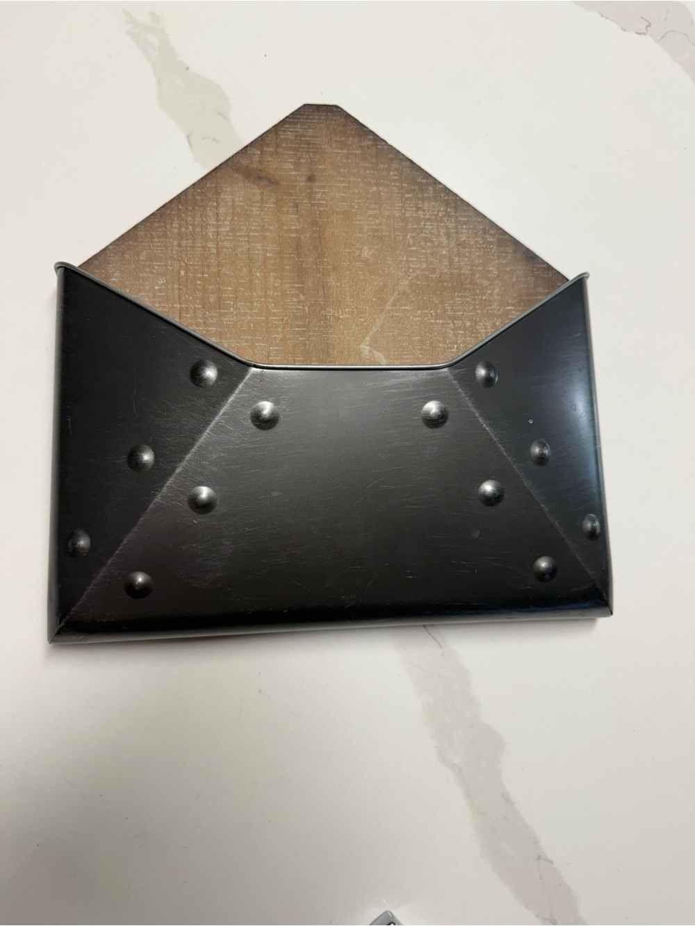 Gun Metal Gray Wall Mail Holder by